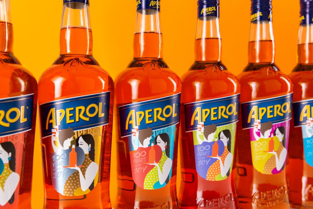 Campari Aperol 3 bottiglie colori: Legendary Products Legend19 Promemoria